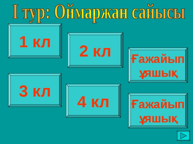 1 кл 2 кл Ғажайып ұяшық 3 кл 4 кл Ғажайып ұяшық 