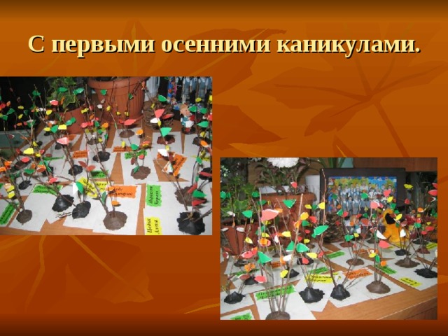 С первыми осенними каникулами. 