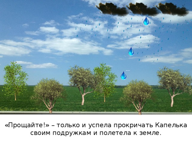 http://animations.shoppinng.ru/wp-content/uploads/2014/02/5.gif https://www.sunhome.ru/i/wallpapers/100/pole-nebo-oblaka.1280x1024.jpg http://galerey-room.ru/images/092405_1385447045.png «Прощайте!» – только и успела прокричать Капелька своим подружкам и полетела к земле.