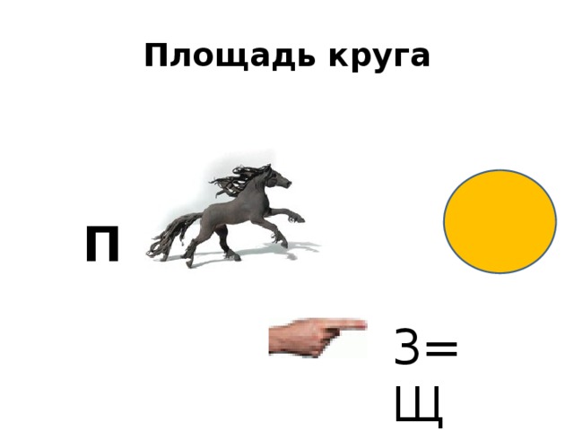 Площадь круга П 3=Щ 