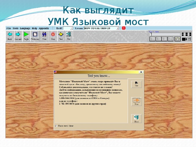 Как выглядит  УМК Языковой мост 