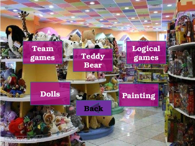 Team games Logical games Teddy Bear Dolls Painting Back 