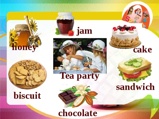 jam honey cake Tea party sandwich biscuit chocolate 