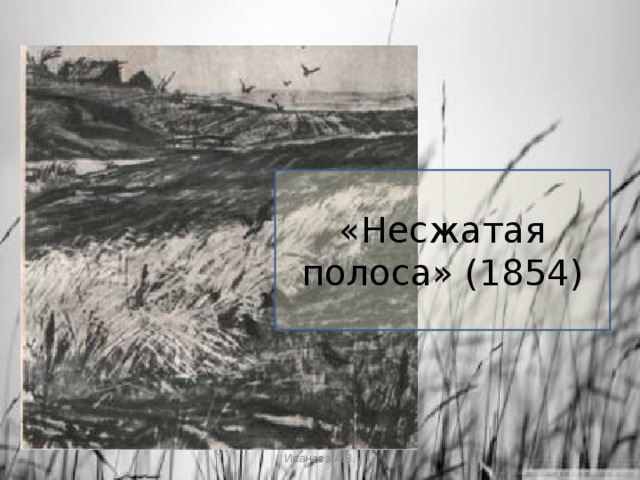 «Несжатая полоса» (1854) Иванова А.В. 