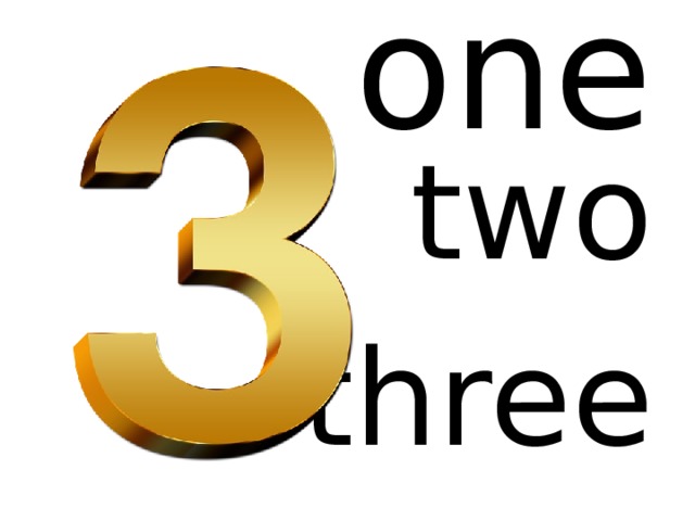 one two three 