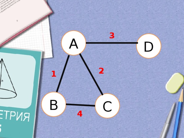 3 A D 2 1 B C 4 