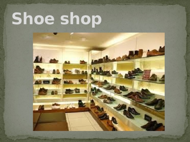 Shoe shop 