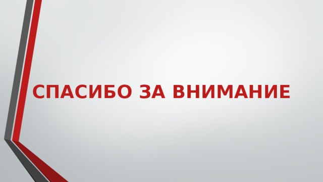 СПАСИБО ЗА ВНИМАНИЕ 