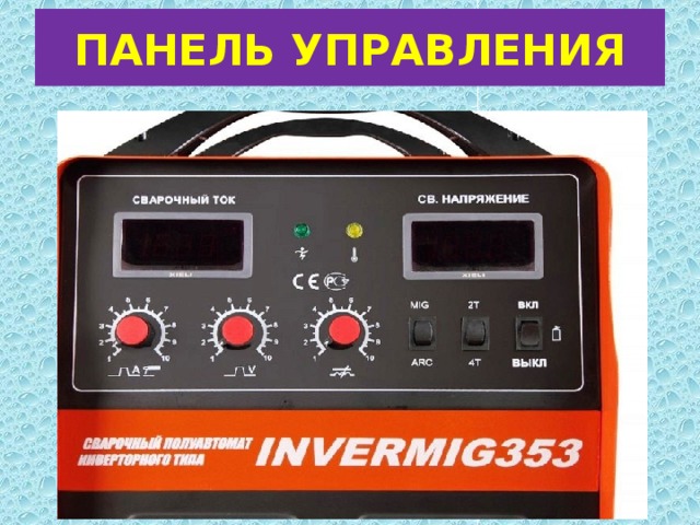 ПАНЕЛЬ УПРАВЛЕНИЯ 