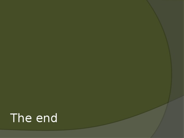         The end 