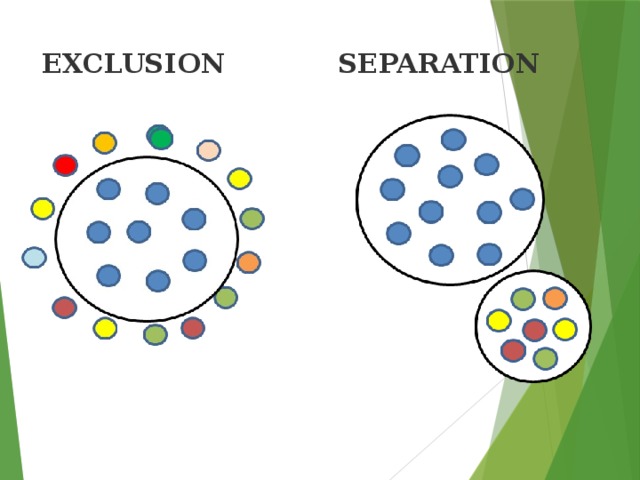 EXCLUSION  SEPARATION   