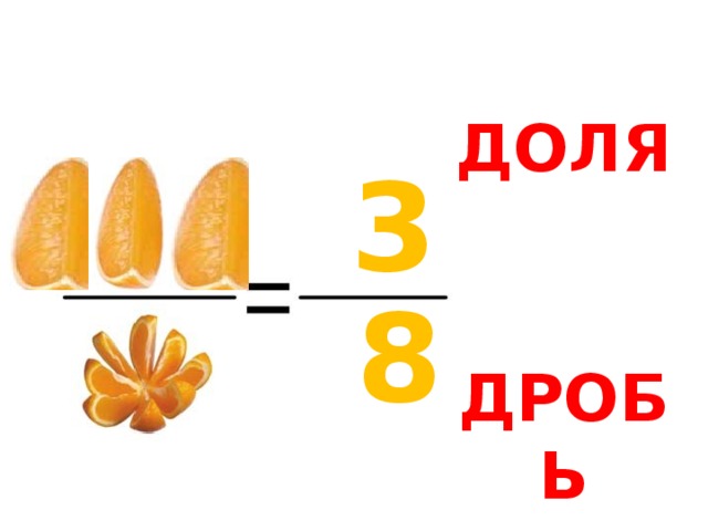 ДОЛЯ 3 8 ДРОБЬ 