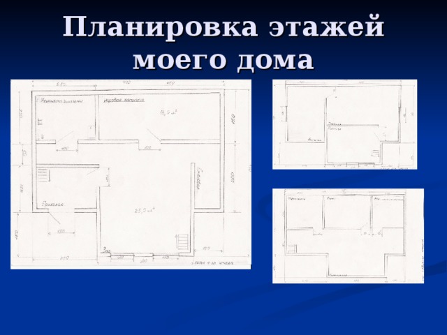 Планировка этажей моего дома 