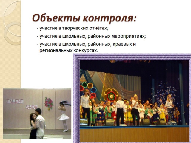 Объекты контроля: 