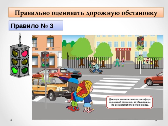 Правильно оценивать дорожную обстановку Правило № 3 