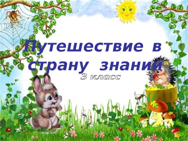 Путешествие  в страну знаний 