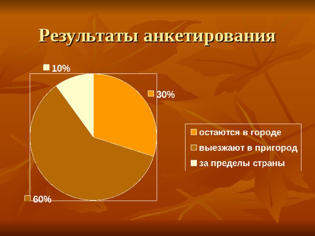 Результаты анкетирования 