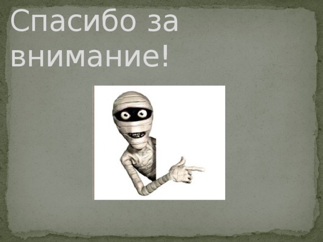 Спасибо  за внимание! 