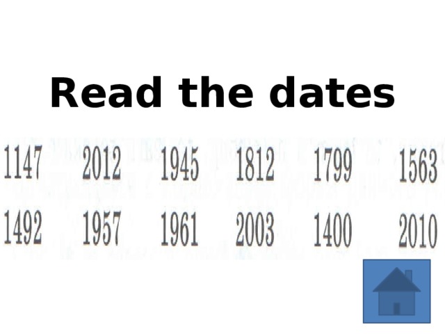 Read the dates 