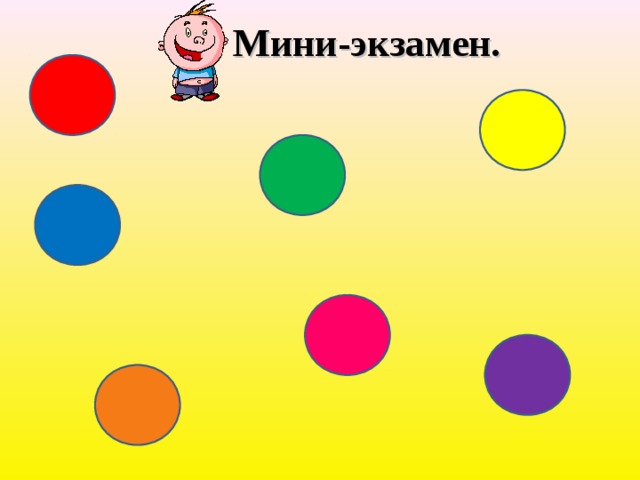  Мини-экзамен.  