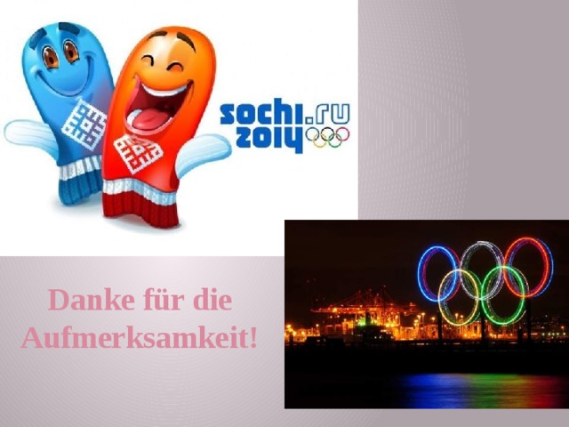 Danke für die Aufmerksamkeit!  