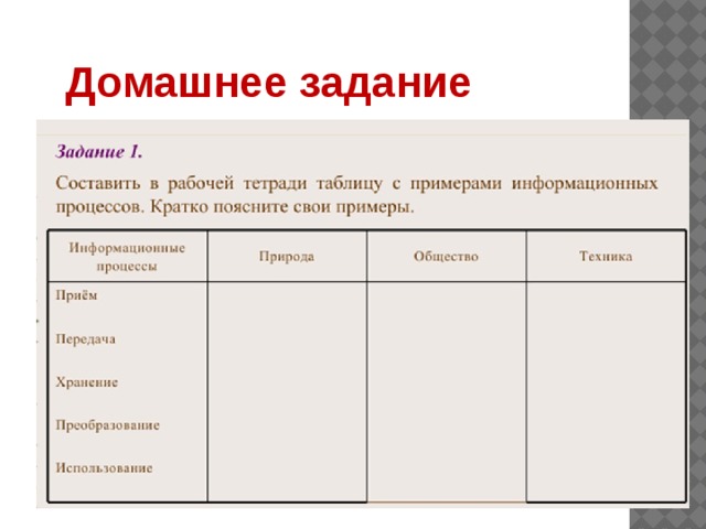 Домашнее задание 