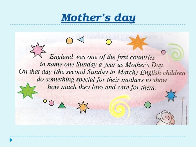 Mother’s day