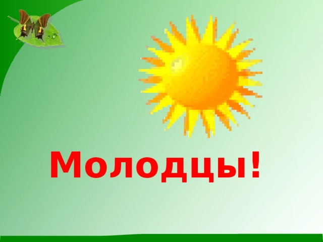 Молодцы! 