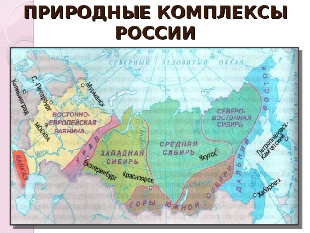 ПРИРОДНЫЕ КОМПЛЕКСЫ РОССИИ 