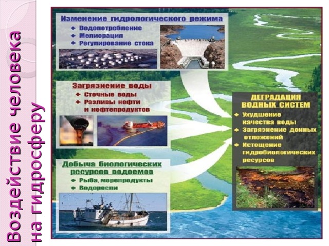 Воздействие человека на гидросферу 