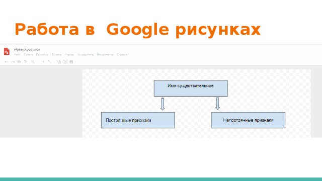Работа в Google рисунках 