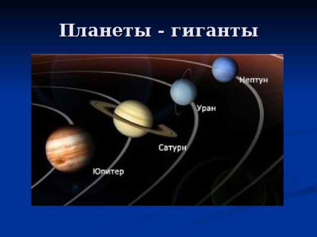 Планеты - гиганты 