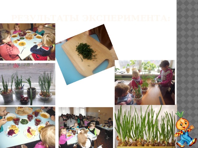Результаты эксперимента: 
