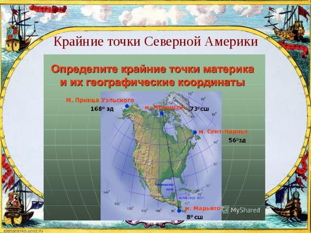  Крайние точки Северной Америки 
