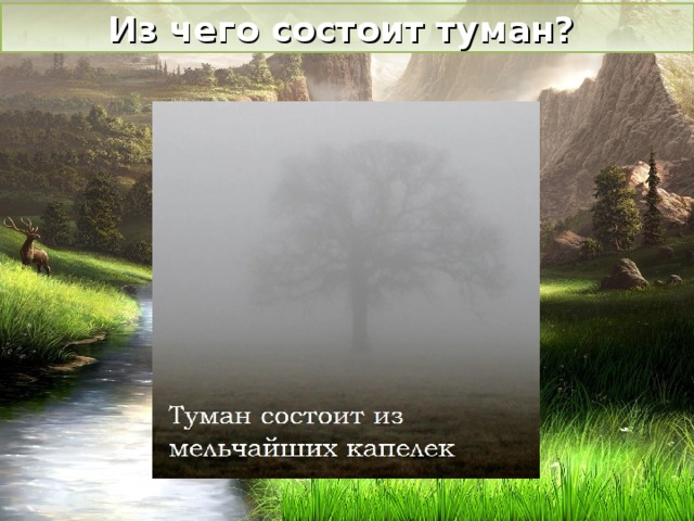 Из чего состоит туман? 