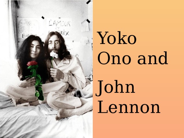 Yoko Ono and John Lennon 