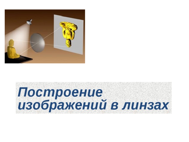 Построение изображений в линзах 