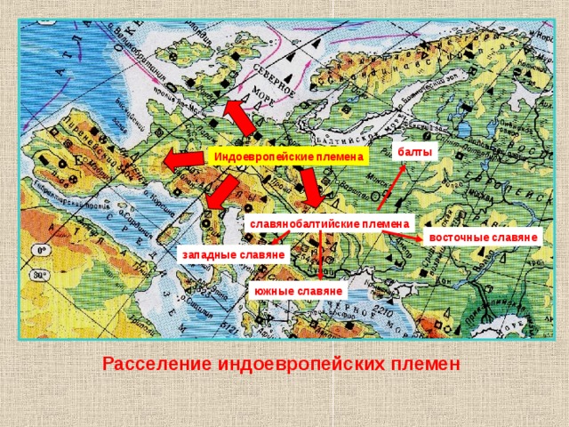 балты Индоевропейские племена славянобалтийские племена восточные славяне западные славяне южные славяне Расселение индоевропейских племен 