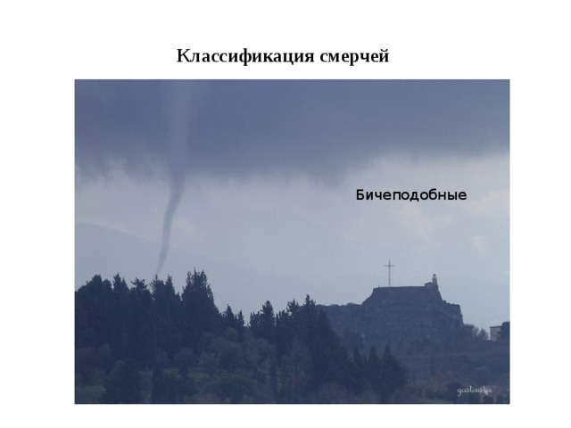 Классификация смерчей Бичеподобные  Бичеподобные 