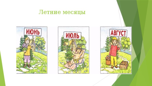 Летние месяцы 