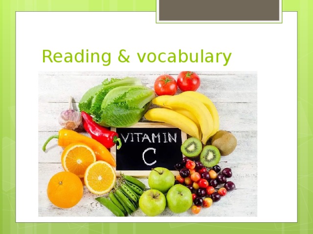 Reading & vocabulary 
