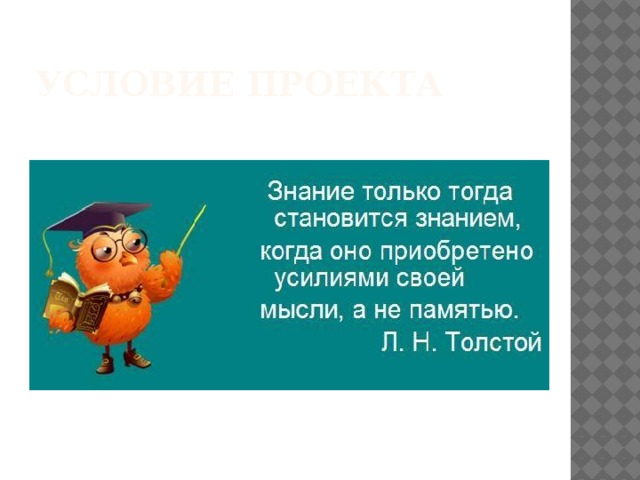 Условие проекта