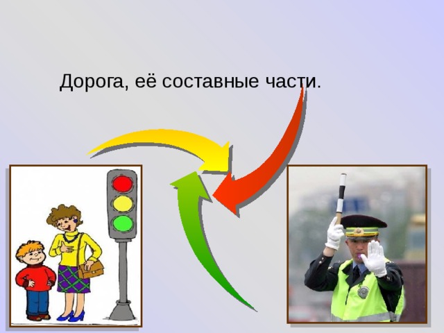 Дорога, её составные части. 