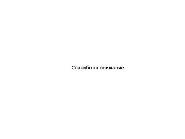 Спасибо за внимание. 