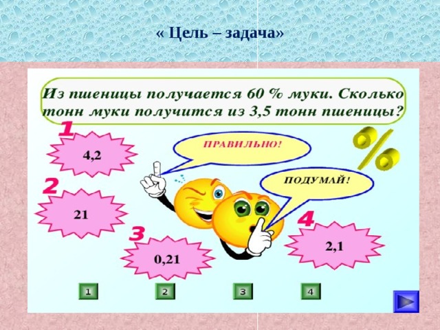 « Цель – задача» 