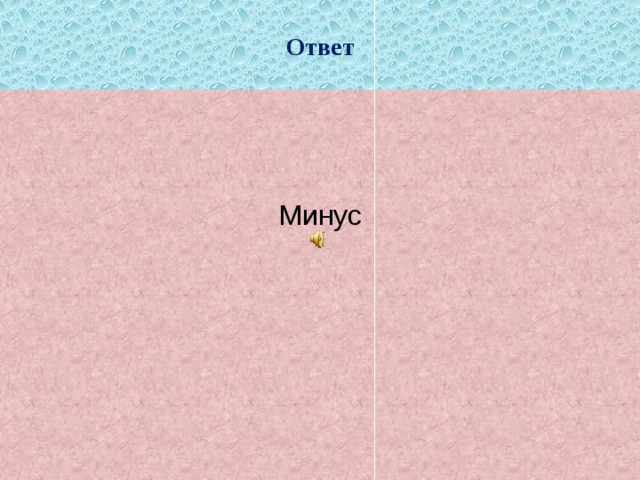 Ответ Минус 