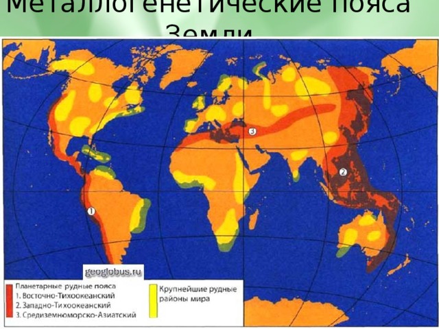 Металлогенетические пояса Земли 