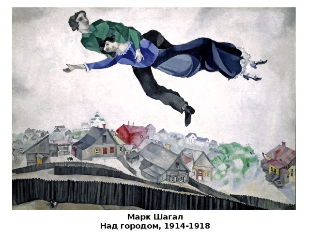 Марк Шагал Над городом, 1914-1918 