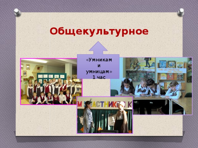 Общекультурное «Умникам и умницам» 1 час 