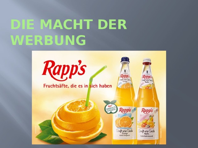 Die macht der Werbung 